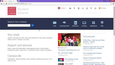student intranet ust|cardiff university intranet.